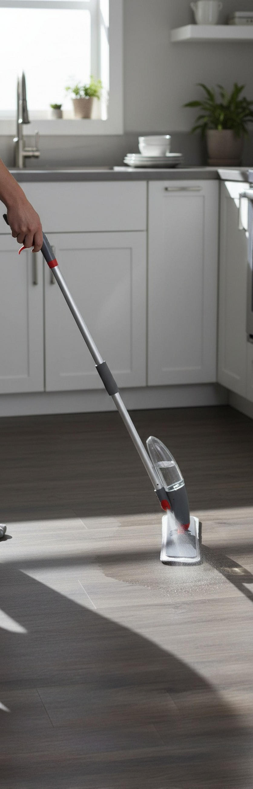 BODENWISCHER  - Transparent/Schwarz, Basics, Kunststoff/Textil (38,5/12/127cm) - Dirt Devil