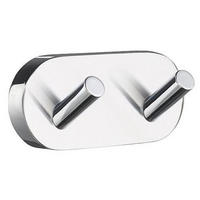 HANDTUCHHAKEN 9/4/3,9 cm  - Chromfarben, Basics, Metall (9/4/3,9cm)