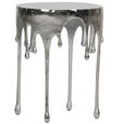 BEISTELLTISCH in Metall 43/43/56 cm - Silberfarben, MODERN, Metall (43/43/56cm) - Ambia Home
