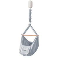 FEDERWIEGE  72/51/166 cm  - Graublau, Basics, Textil (72/51/166cm)