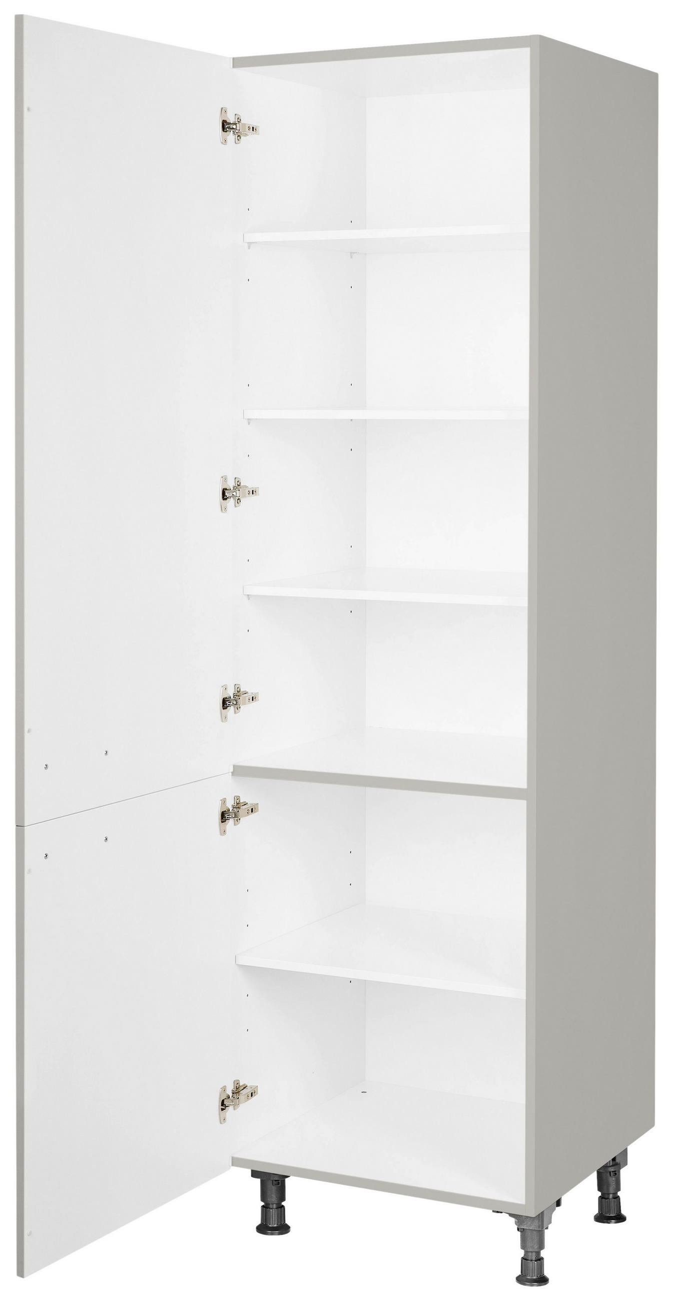 GESCHIRRSCHRANK 60/216,6/58 cm  in Grau  - Edelstahlfarben/Grau, MODERN, Holzwerkstoff/Metall (60/216,6/58cm) - Nobilia