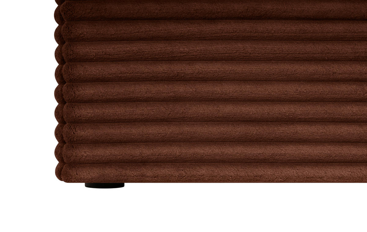 BOXBETT 140/200 cm,  in Rostfarben,  - Rostfarben/Schwarz, Basics, Holz/Kunststoff (140/200cm) - Livetastic