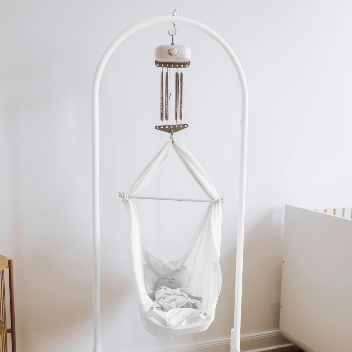 FEDERWIEGENZUBEHÖR   - Silberfarben, Basics, Metall (12,5/22/0,66cm) - swing2sleep