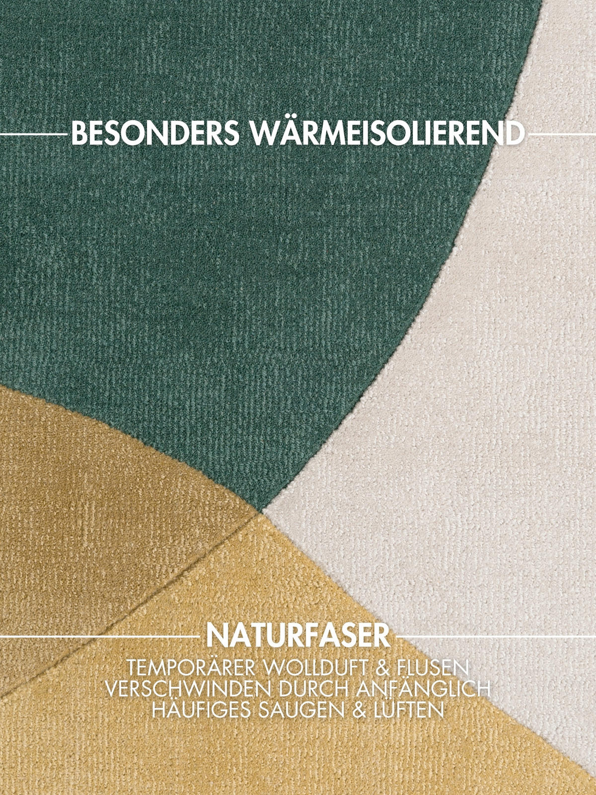 WOLLTEPPICH 120/170 cm Hackney Creme, Multicolor rechteckig  - Multicolor/Creme, Basics, Textil (120/170cm) - Ted Baker