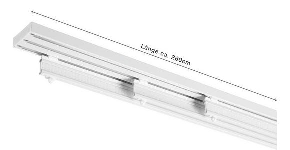 FLÄCHENVORHANGSCHIENE 260 cm  - Weiß, Design, Metall (260cm) - Homeware