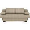 SCHLAFSOFA in Textil Beige  - Wengefarben/Beige, Konventionell, Holz/Textil (200/80/104cm) - Novel