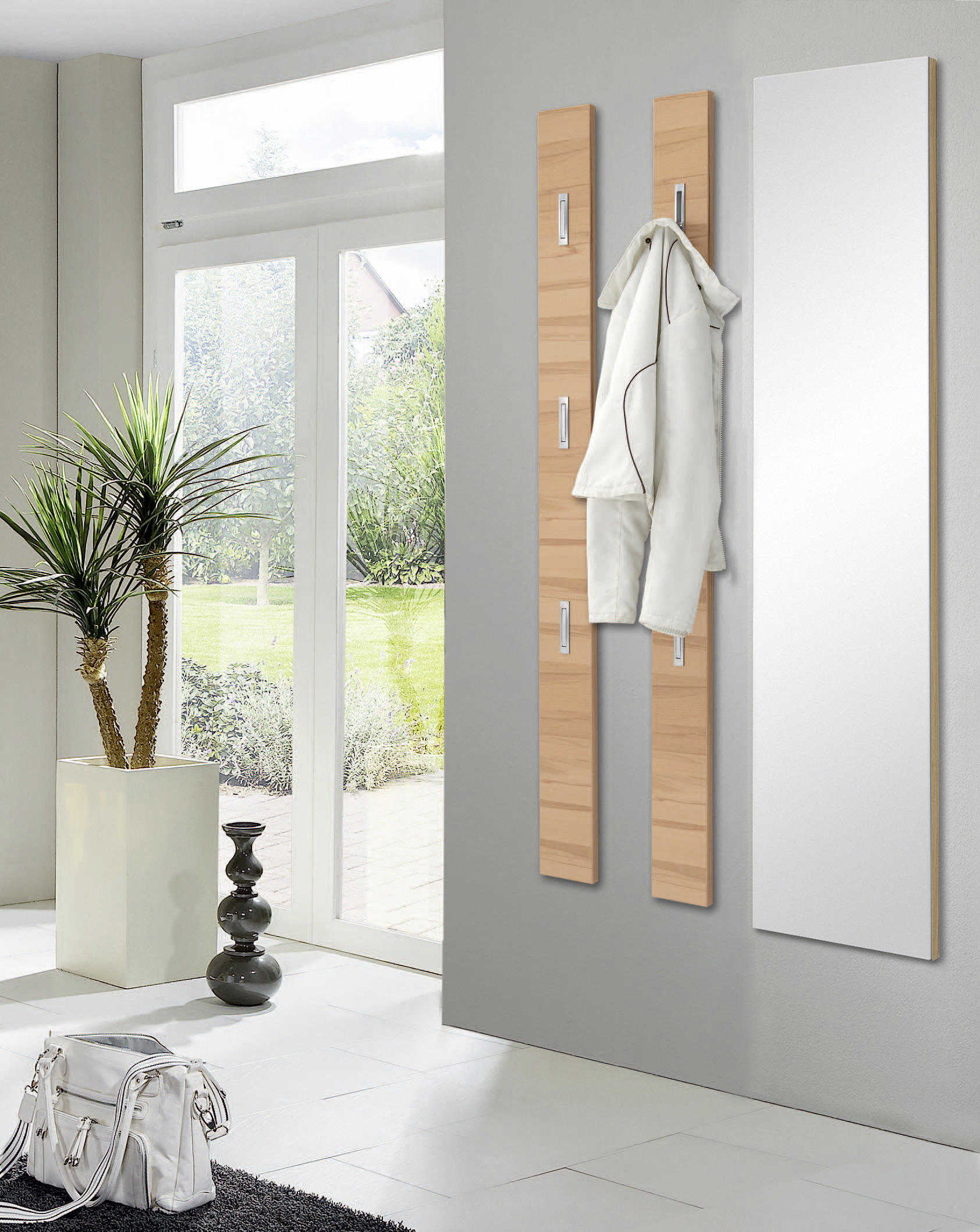 WANDSPIEGEL 42/170/3 cm    - Eichefarben, Design, Glas/Holz (42/170/3cm) - Novel