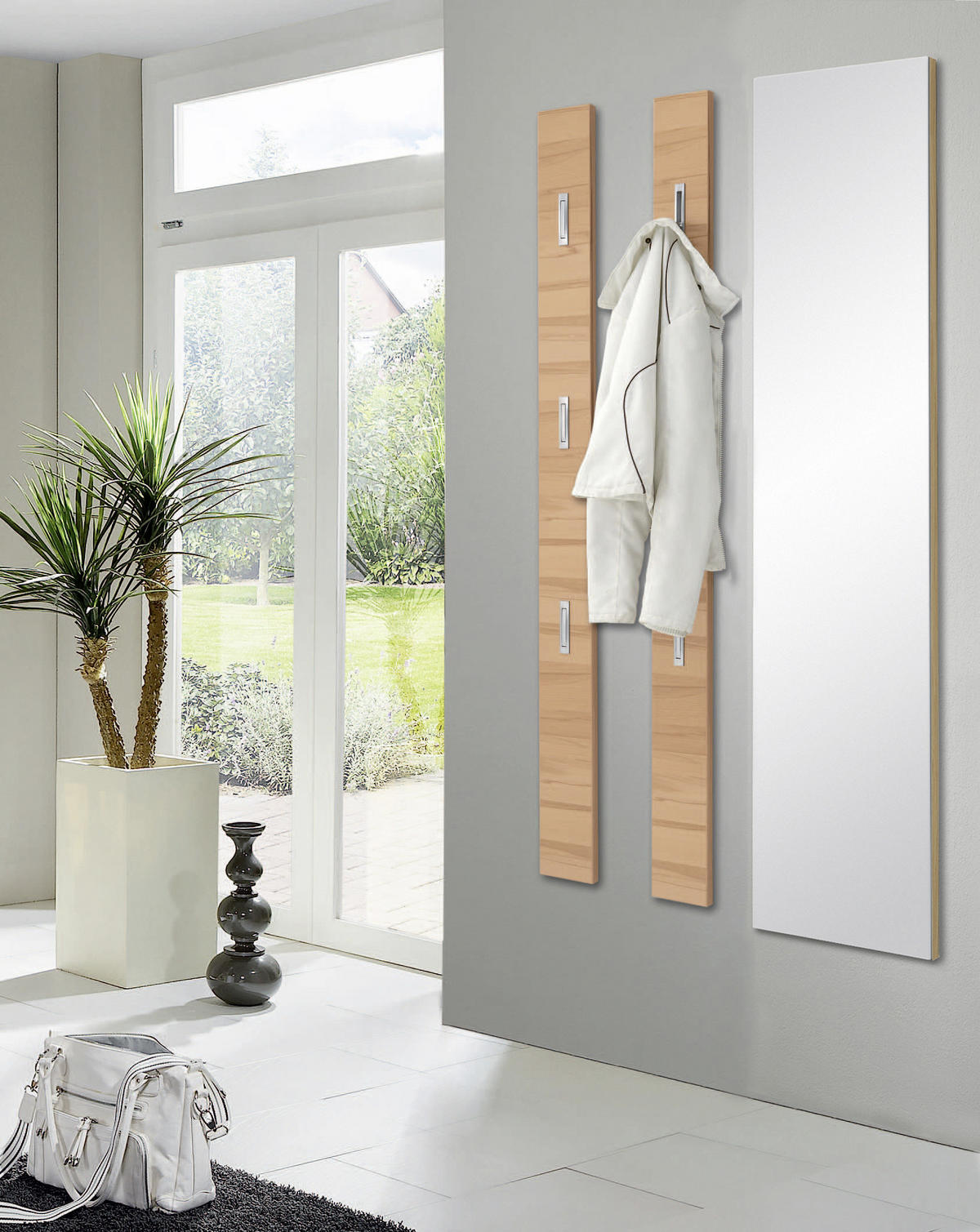 WANDSPIEGEL 42/170/3 cm    - Eichefarben, Design, Glas/Holz (42/170/3cm) - Novel