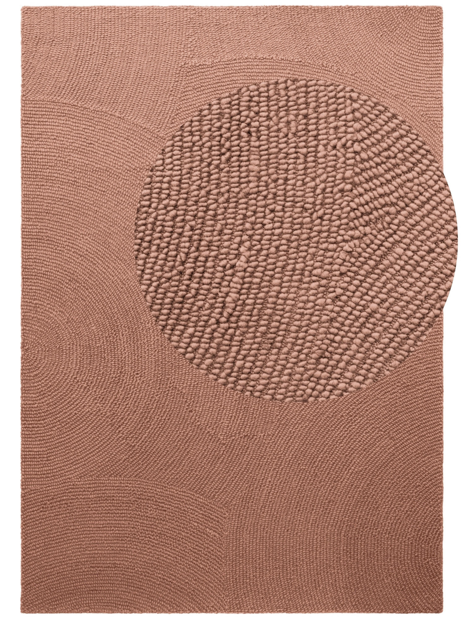 WOLLTEPPICH 200/300 cm Calmio Altrosa rechteckig  - Altrosa, Basics, Textil (200/300cm) - Hanse Home