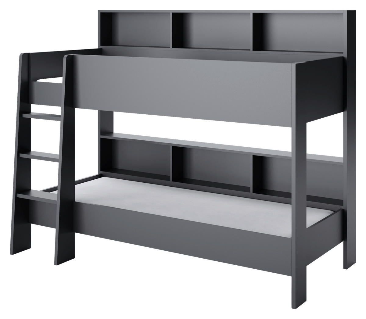ETAGENBETT - Anthrazit, KONVENTIONELL, Holzwerkstoff (90/200cm) - MID.YOU