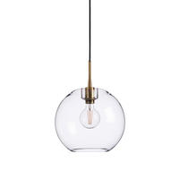 HÄNGELEUCHTE Gloria 32/29 cm   - Klar/Messingfarben, KONVENTIONELL, Glas/Metall (32/29cm) - Belid