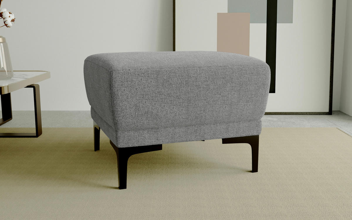 PALL i trä, metall, textil grå  - svart/grå, Klassisk, metall/trä (58/45/58cm) - Carryhome