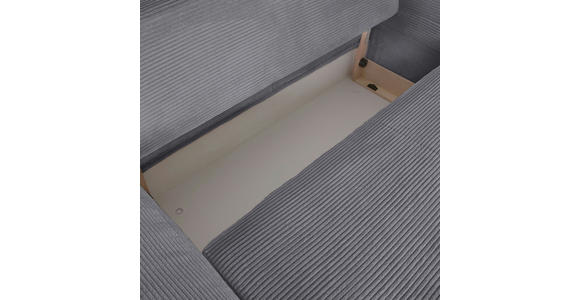 SCHLAFSOFA Cord Hellgrau  - Chromfarben/Hellgrau, Design, Kunststoff/Textil (176/81/98cm) - Xora