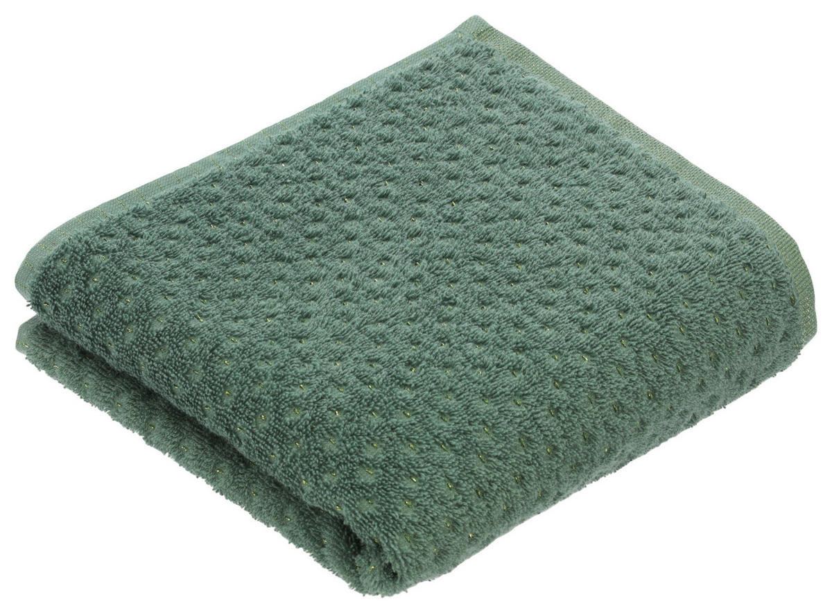 HANDTUCH 50/100 cm Golden Century Grün  - Grün, Basics, Textil (50/100cm) - Vossen