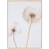 UMELECKÁ TLAČ, kvety, 51,2/71,2 cm  - viacfarebná/farba duba, Basics, kompozitné drevo (51,2/71,2cm) - Monee
