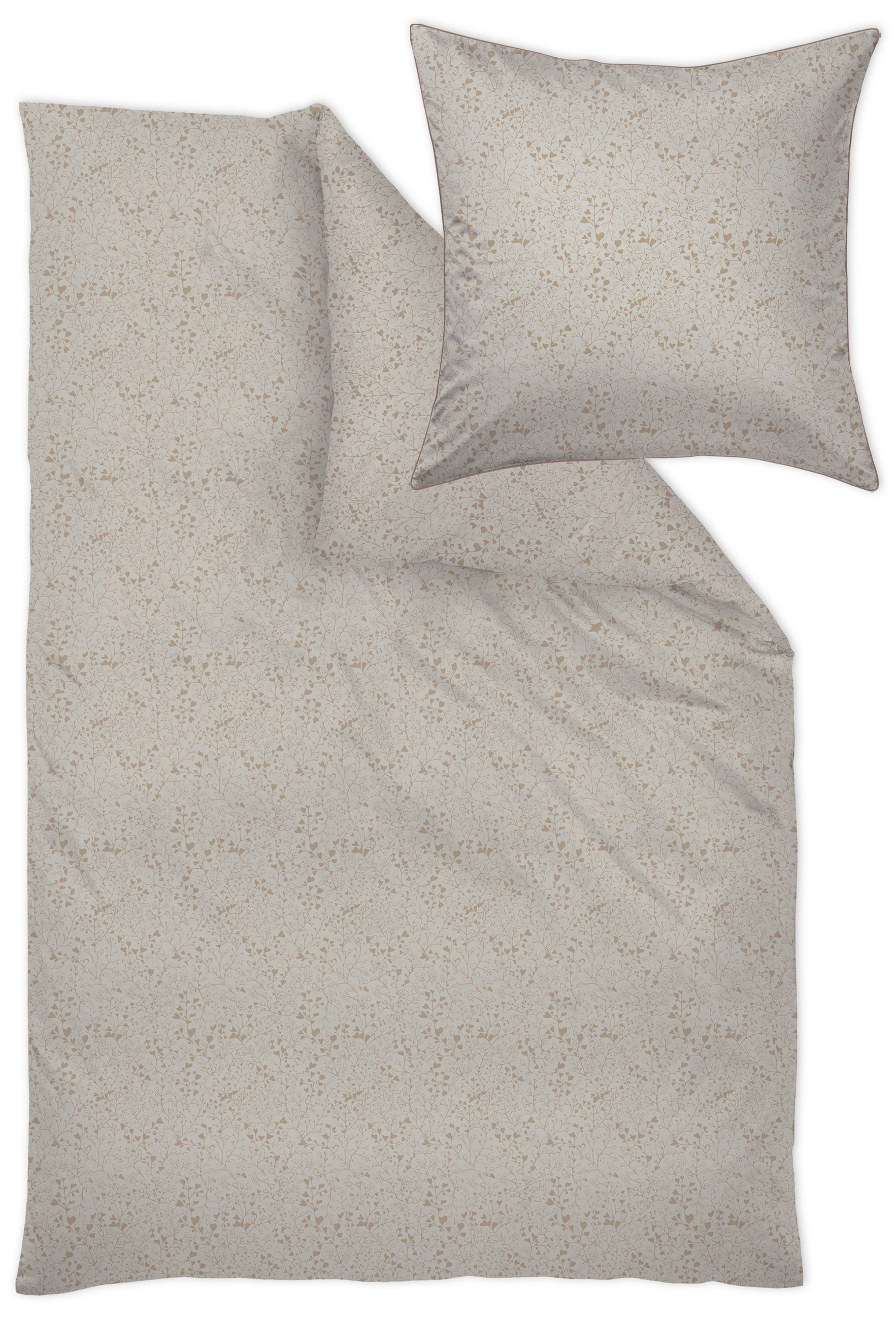 BETTWÄSCHESET Damast 160/210 cm  70 cm/50 cm  - Grün, Basics, Textil (160/210cm) - Curt Bauer