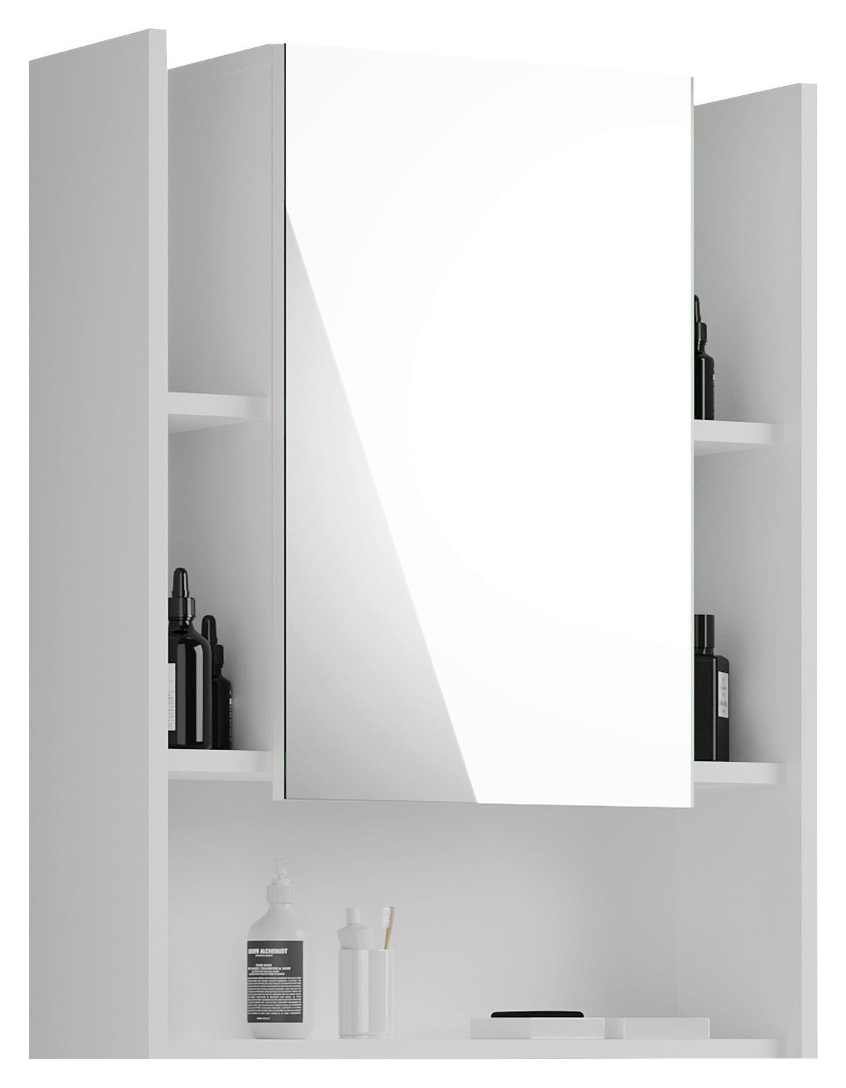SPIEGELSCHRANK 60/77/19 cm  - Weiß Hochglanz, MODERN, Glas/Holzwerkstoff (60/77/19cm) - MID.YOU