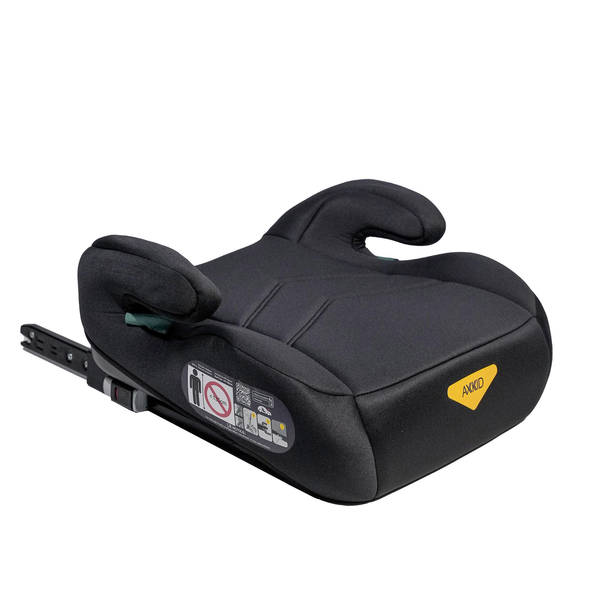AUTOSITZERHÖHUNG MATE 2 ISOFIX SHELL  - Schwarz, LIFESTYLE, Kunststoff/Metall (41.5/12/41.5cm) - Axkid