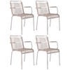 GARTENSESSEL-SET Aluminium Taupe, Alufarben  - Taupe/Alufarben, Design, Kunststoff/Metall (57/85/57cm) - FIAM