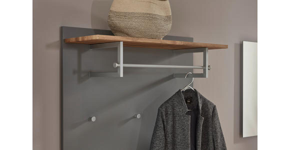 GARDEROBE  in 200/192/36 cm  - Eichefarben/Grau, Design, Holz/Holzwerkstoff (200/192/36cm) - Dieter Knoll