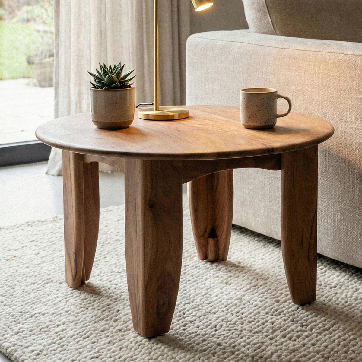 KLUBSKA MIZA, barve akacije  - barve akacije, Design, les (60/36/60cm) - Livetastic