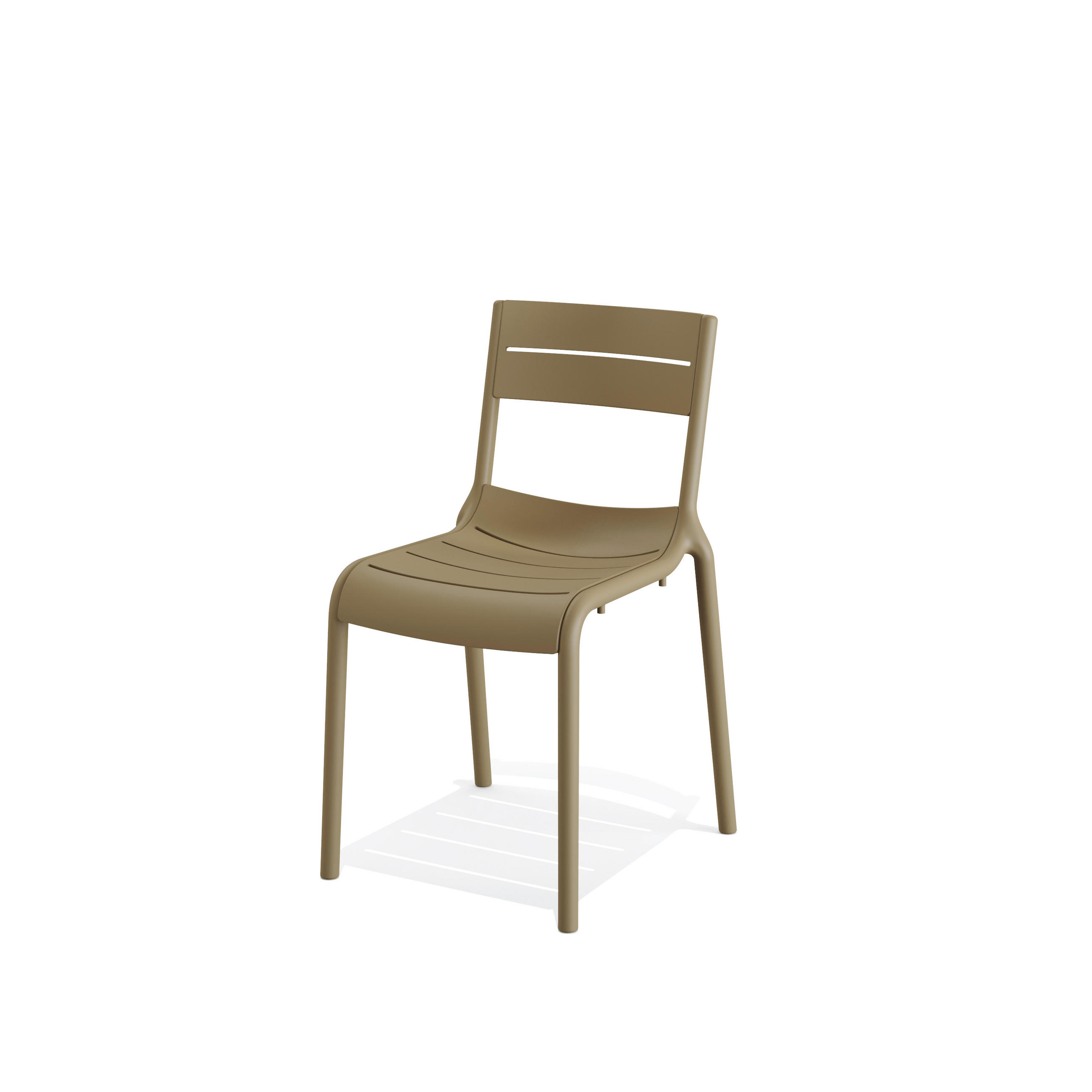 GARTENSTUHL-SET Sandfarben  - Sandfarben, Basics, Kunststoff (49/82/55cm) - Gardenson