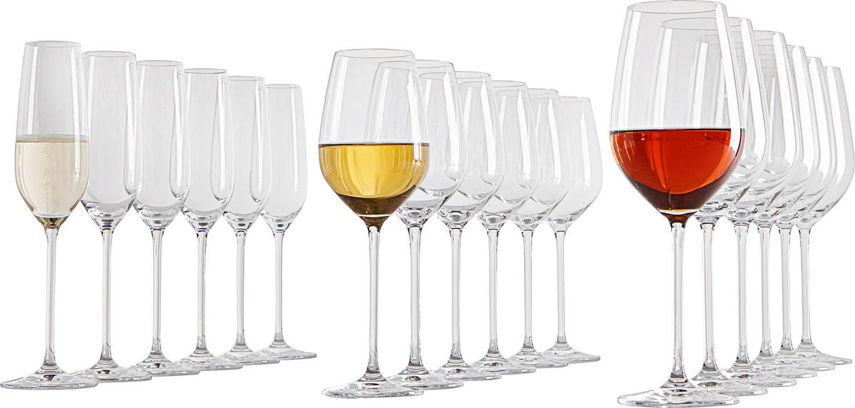 GLÄSERSET Fortissimo  18-teilig  - Klar, KONVENTIONELL, Glas - Schott Zwiesel