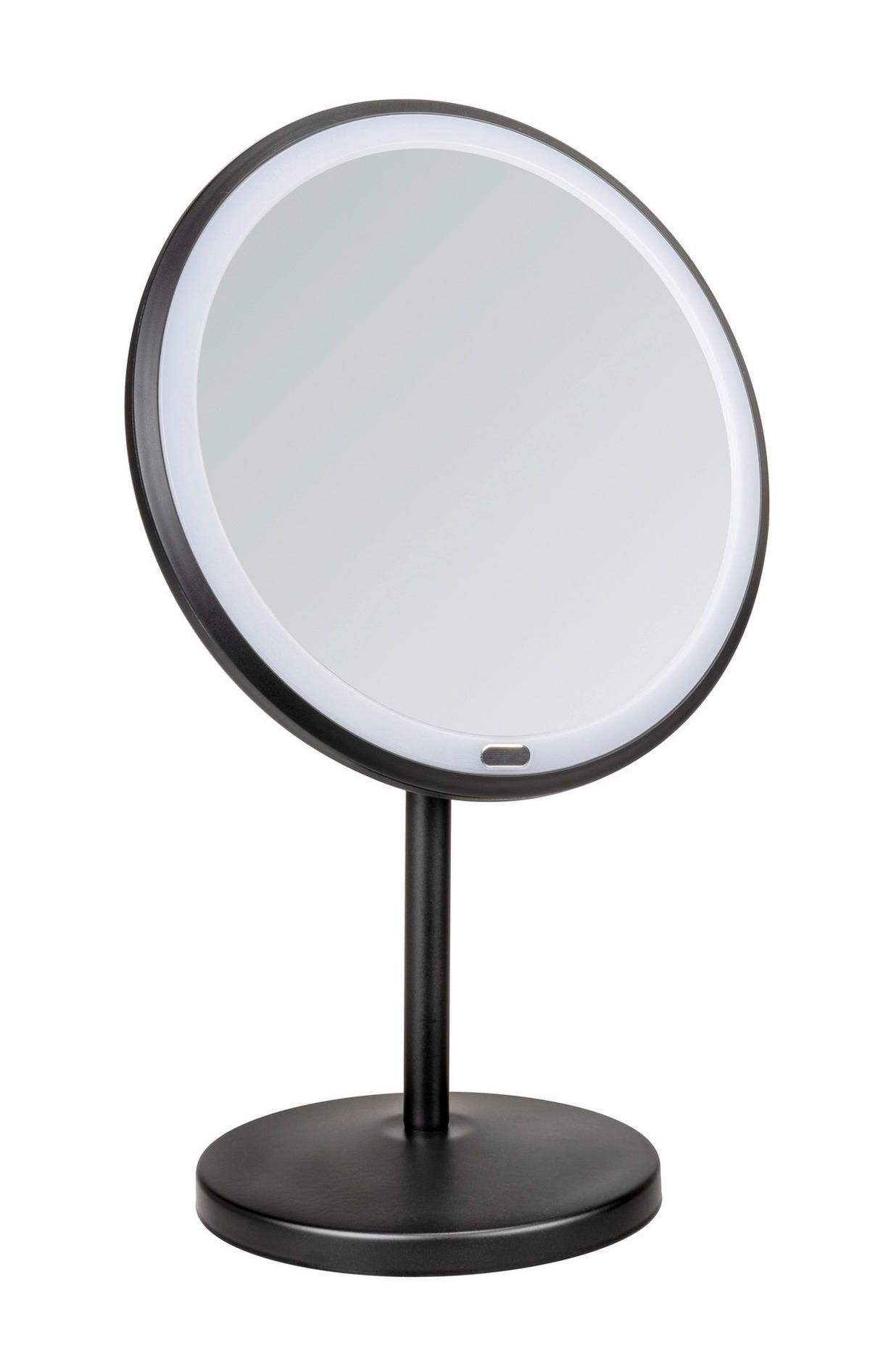 SCHMINKSPIEGEL 20/34/13,5 cm  - Schwarz, Basics, Glas/Kunststoff (20/34/13,5cm) - Wenko