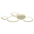 LED-DECKENLEUCHTE Acrux 90,5/52/4 cm  - Sandfarben, Design, Kunststoff/Metall (90,5/52/4cm) - Novel