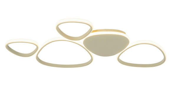 LED-DECKENLEUCHTE Acrux 90,5/52/4 cm  - Sandfarben, Design, Kunststoff/Metall (90,5/52/4cm) - Novel