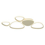 LED-DECKENLEUCHTE   - Sandfarben, Design, Kunststoff/Metall (90,5l) - Novel