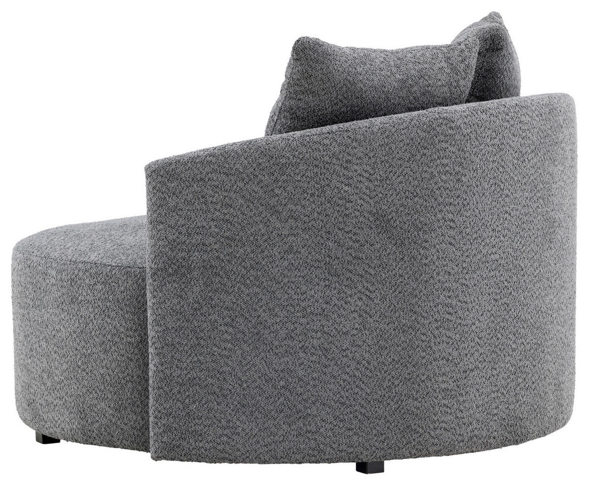 XXL-FÅTÖLJ i textil grå  - grå, Design, textil (120/72/118cm) - Livetastic