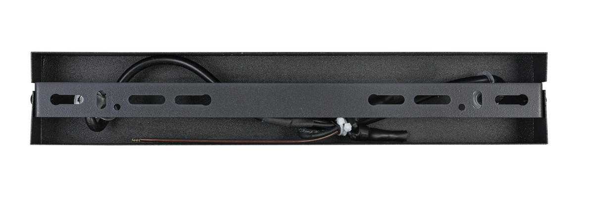 PLAFONJERA  - crna, Konvencionalno, staklo/metal (90/30/43cm) - Dieter Knoll