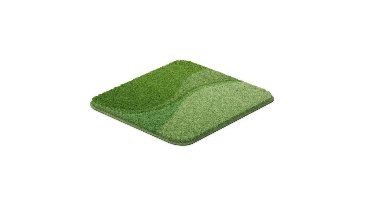 BIDET-VORLEGER Grün 40/50 cm  - Grün, Basics, Kunststoff/Textil (40/50cm) - Grund