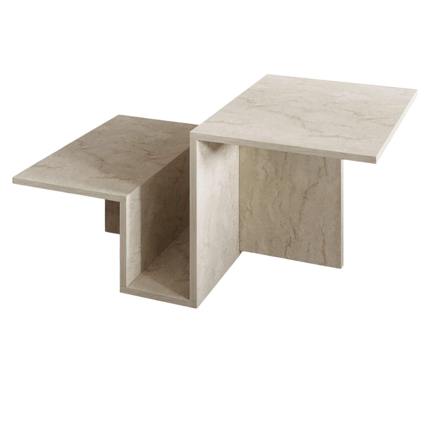 Livetastic Couchtisch Relinda Couchtisch Beige 45x50x90 cm