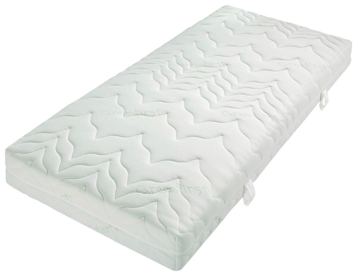 TASCHENFEDERKERNMATRATZE Höhe ca. 22 cm 7 -Zonen - Weiß, Basics, Textil (90/200cm) - Xora