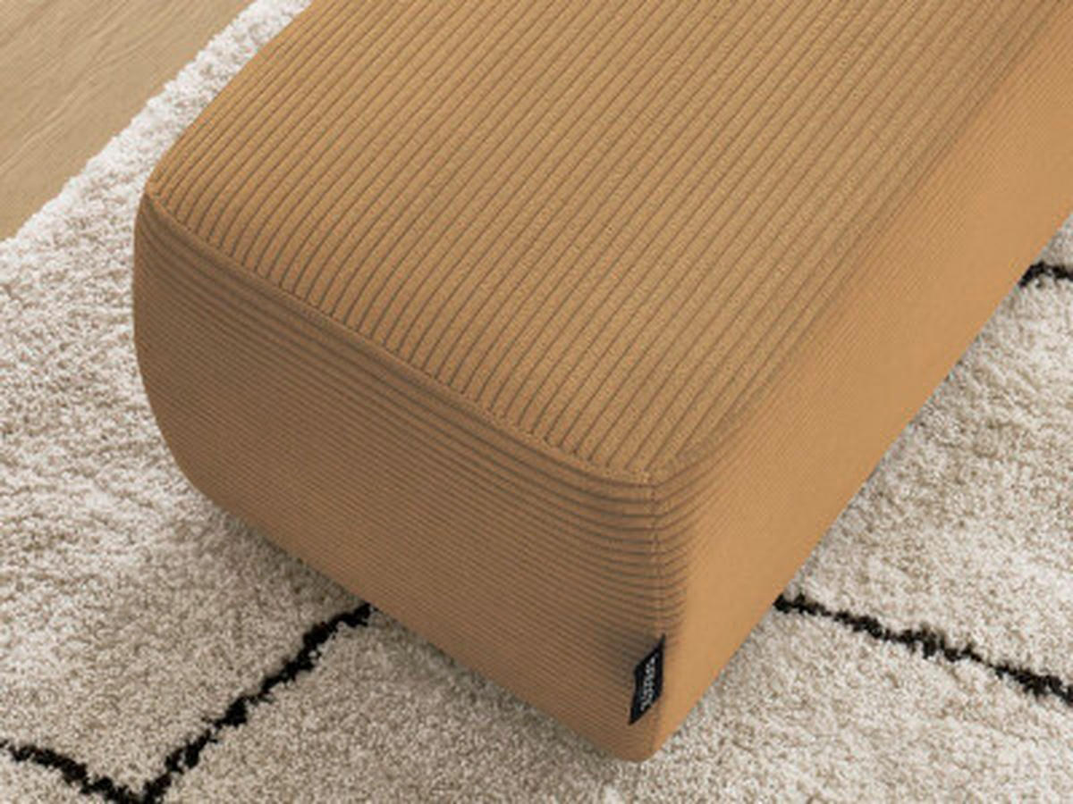 HOCKER ATILLA Cord Gelb  - Gelb/Schwarz, MODERN, Kunststoff/Textil (92/44/48cm)