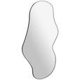 WANDSPIEGEL 60/110/1,5 cm    in wellenförmig  - Schwarz, Design, Glas/Metall (60/110/1,5cm) - Xora