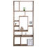 REGAL Sheesham massiv Sheeshamfarben - Sheeshamfarben, Design, Holz (80/190/25cm) - KARE-Design