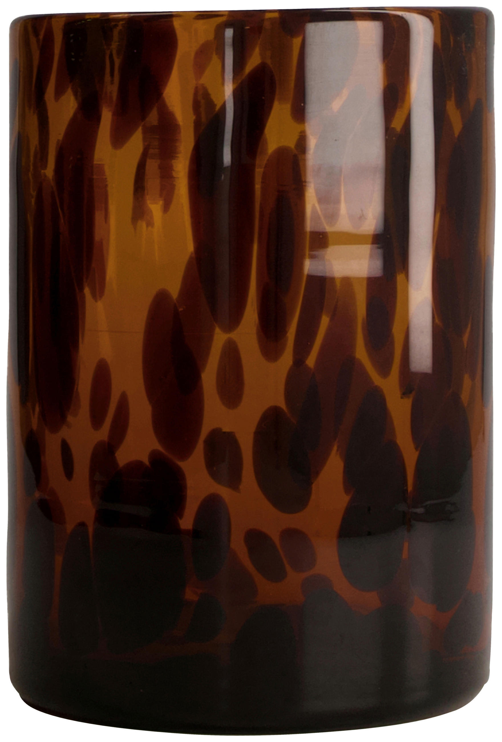 VASE  - Braun, Trend, Glas (10/15cm)