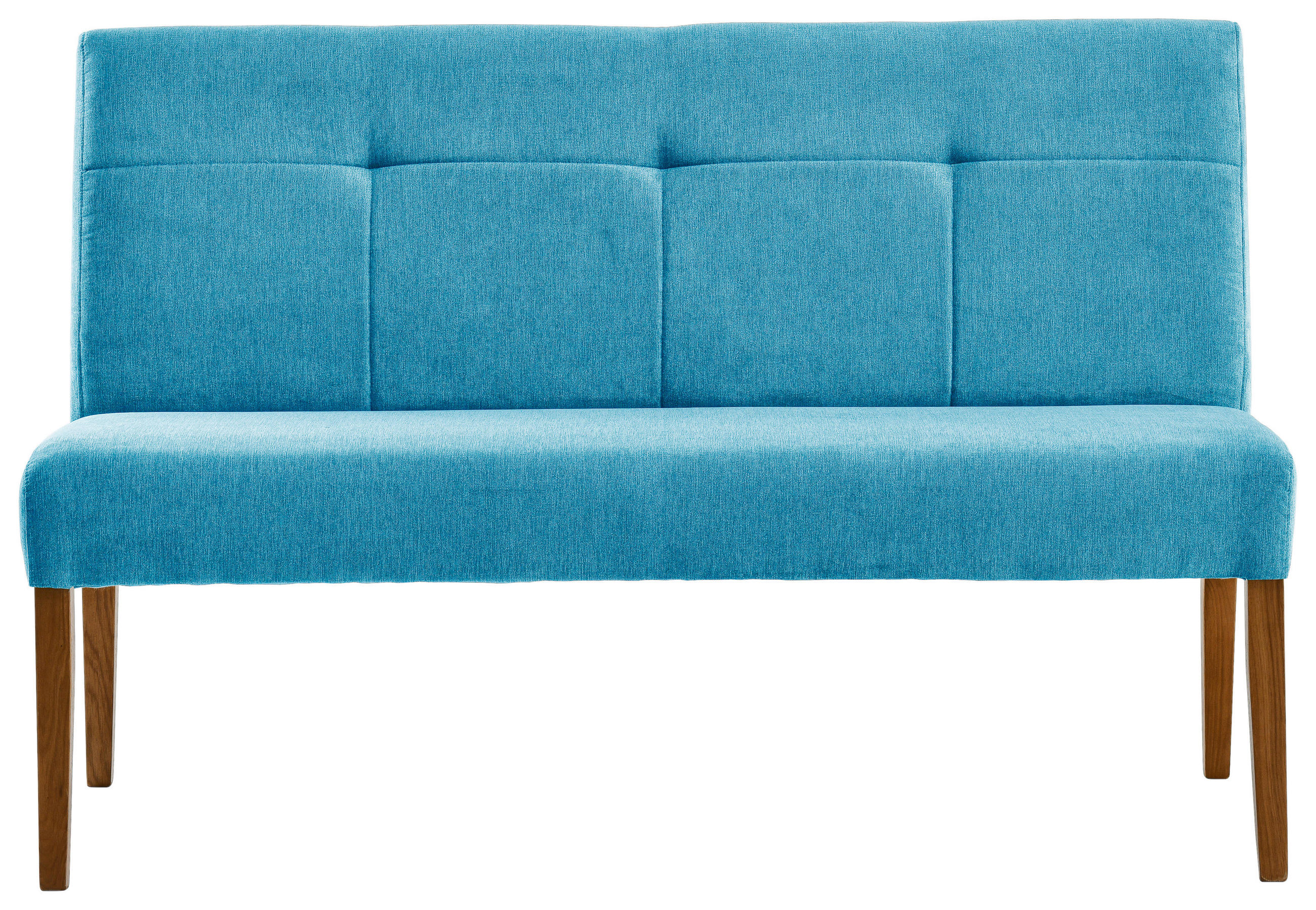 SITZBANK in Holz, Textil Türkis, Eichefarben  - Türkis/Eichefarben, KONVENTIONELL, Holz/Textil (140/91,5/63cm) - Cantus