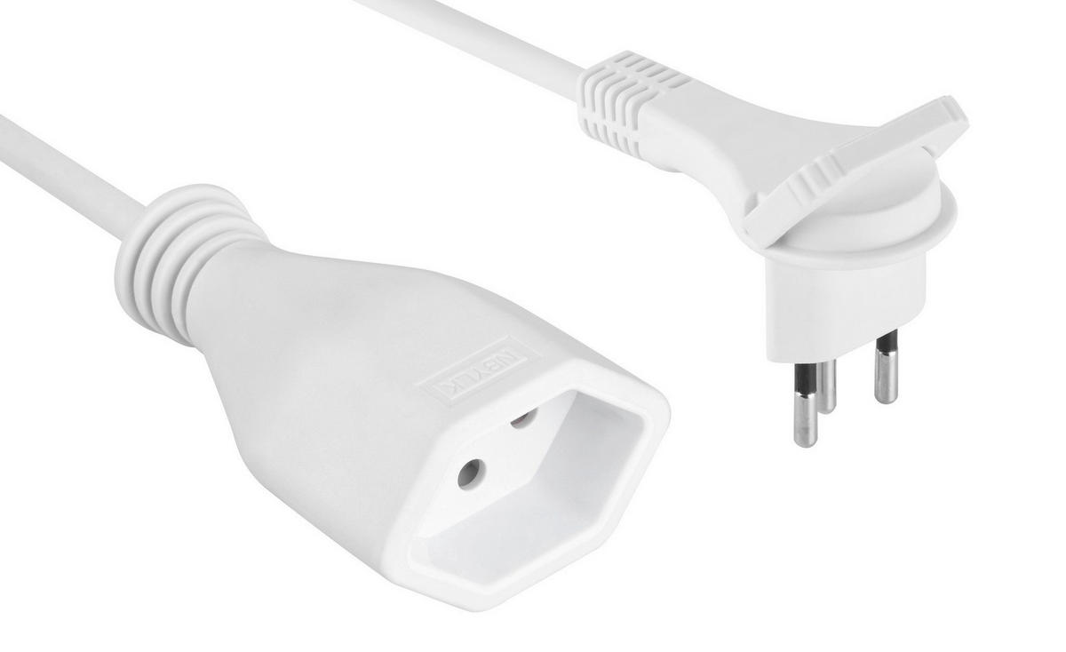 VERLÄNGERUNGSKABEL - Weiss, Basics (13/24/4cm) - Eglo