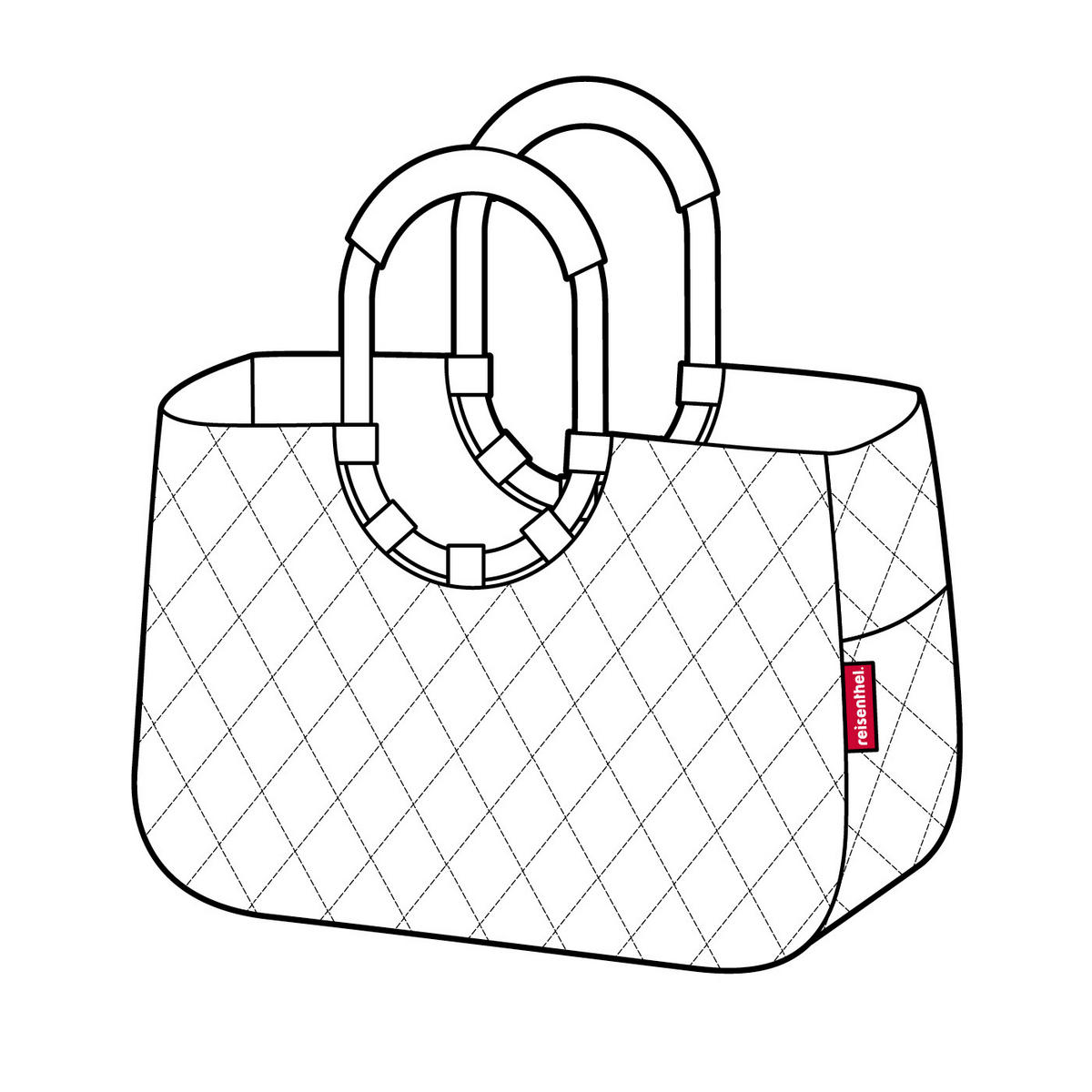 NÁKUPNÍ KOŠÍK barvy zlata, tmavě modrá - barvy zlata/tmavě modrá, Basics, textil/plast (46/34,5/25cm) - Reisenthel