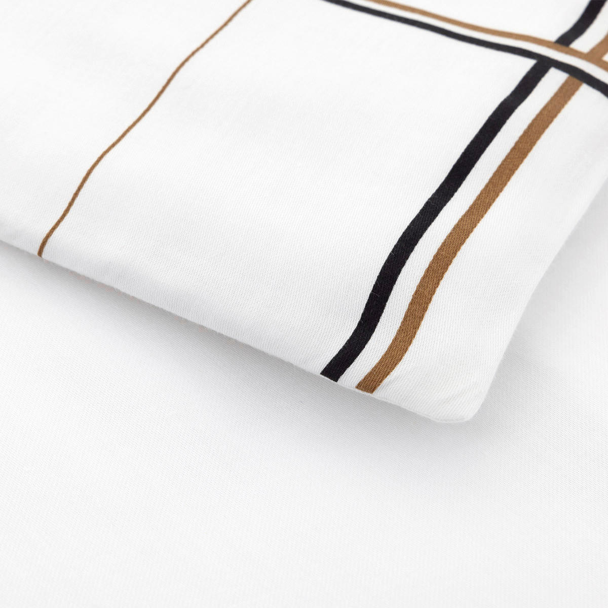 BETTWÄSCHESET Boss Check 200/210 cm  65 cm/65 cm  - Weiss, Design, Textil (200/210cm) - Hugo Boss