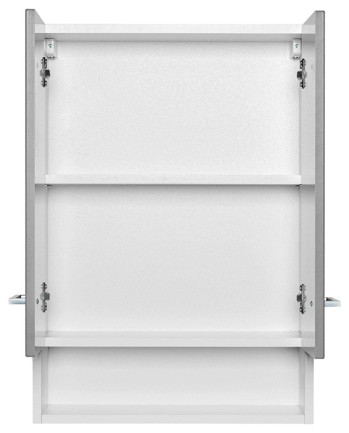 HÄNGESCHRANK 50/71/20 cm  - Silberfarben/Hellgrau, MODERN, Holzwerkstoff/Metall (50/71/20cm) - Held