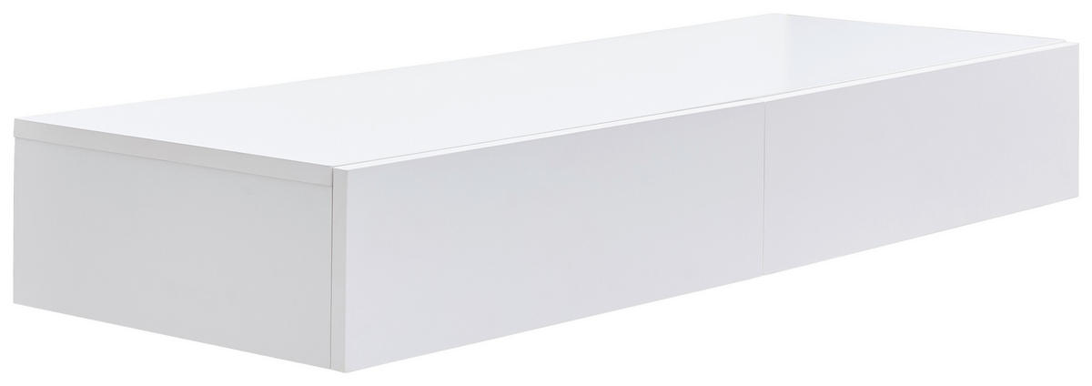 KONZOLOVÝ STOLEK, bílá, 110/40/16 cm - bílá, Design, kompozitní dřevo (110/40/16cm) - Hom`in