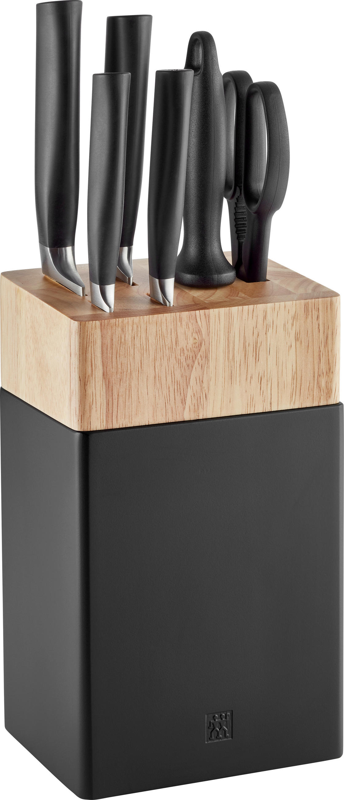 MESSERBLOCK 7-teilig  - Schwarz, Basics, Metall (25,4/35,6/8cm) - Zwilling