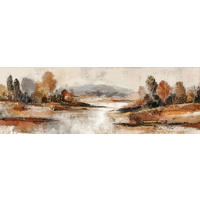 LEINWANDBILD Landschaft & Natur, Herbst 180/60 cm  - Multicolor, Basics, Holz/Papier (180/60cm) - Euroart