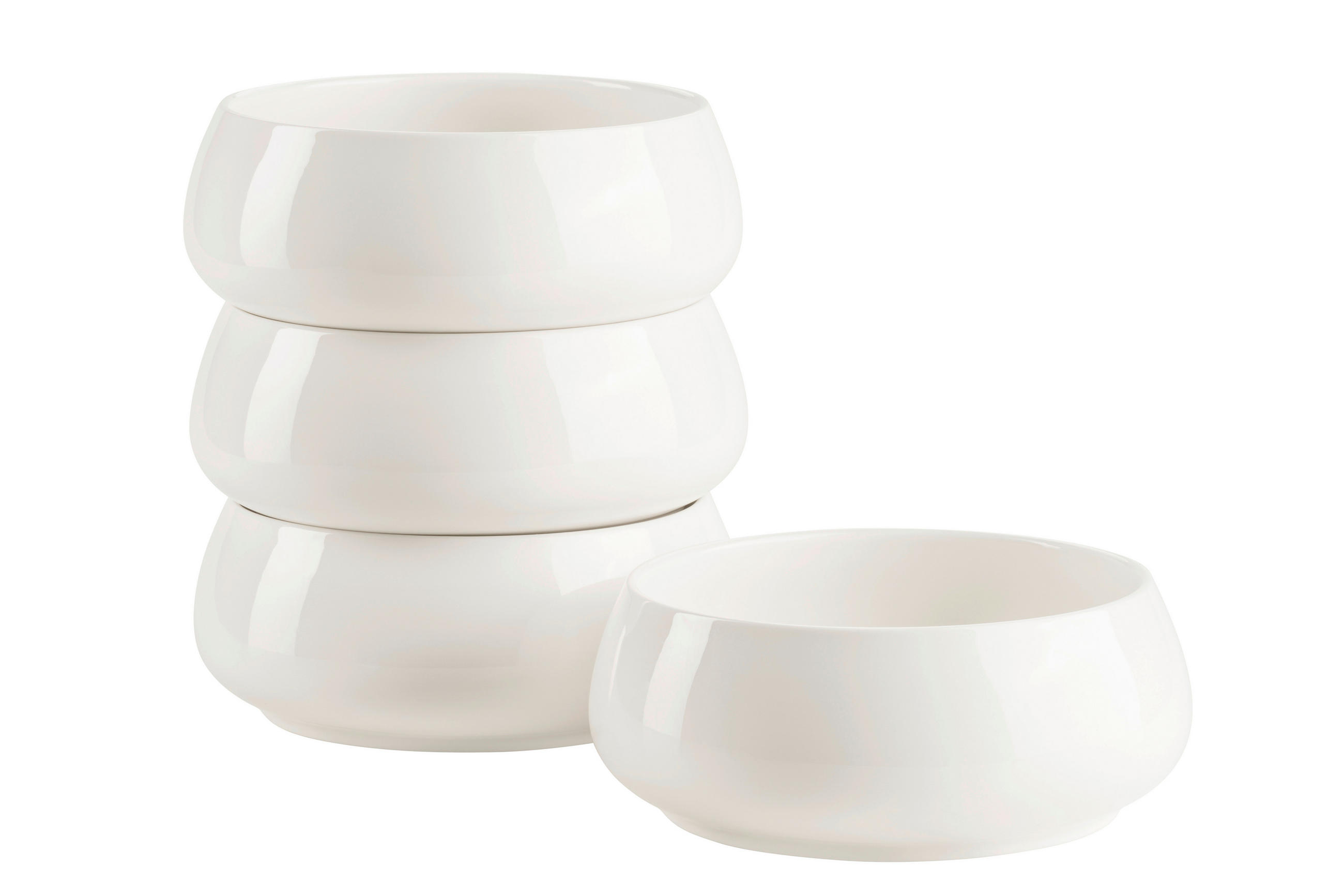 MÜSLISCHALENSET TAYA  - Weiss, Basics, Keramik (15/6cm) - Mäser