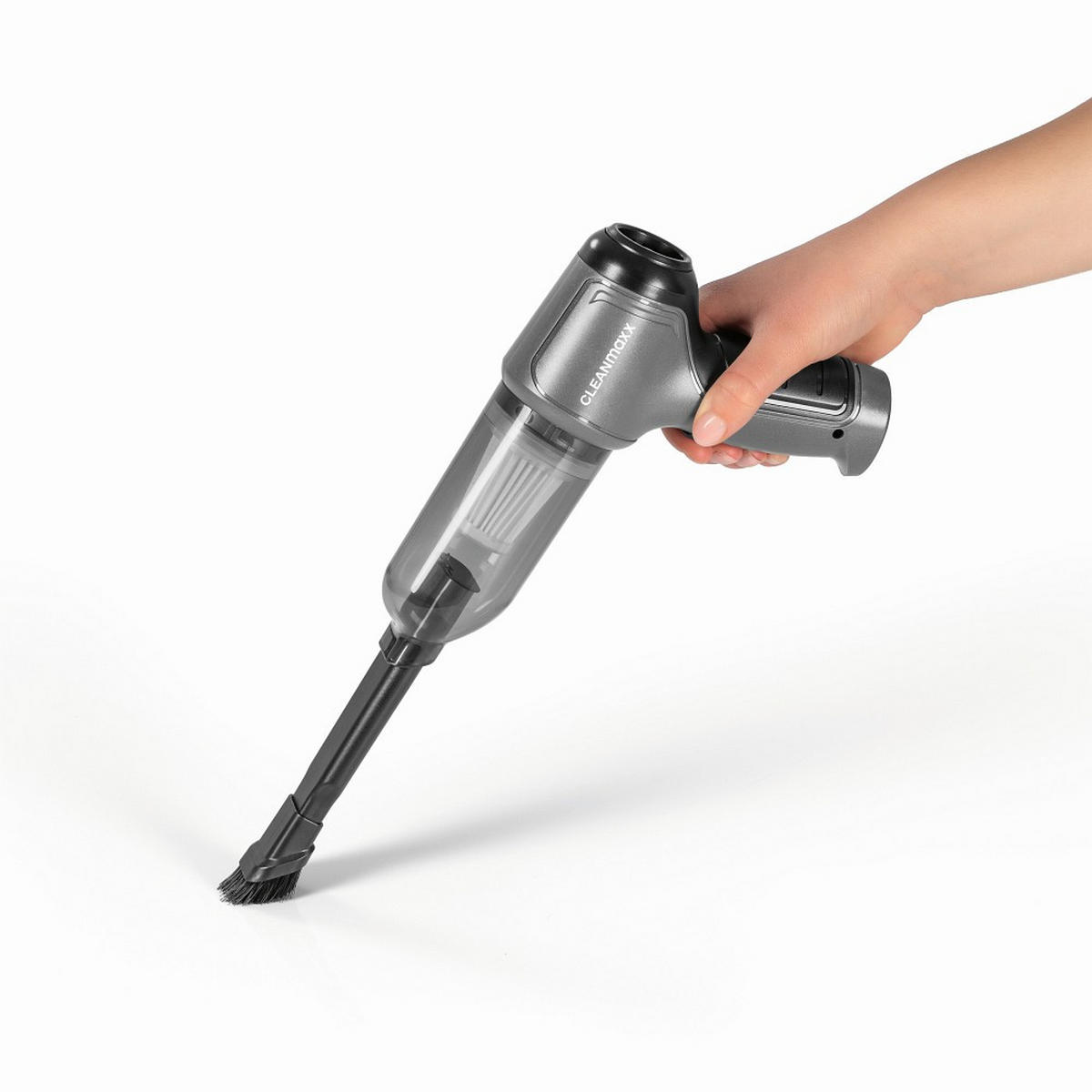 AKKU-HANDSTAUBSAUGER  - Anthrazit/Silberfarben, Basics, Kunststoff/Metall (21,5/16,5/7cm) - GOURMETMAXX